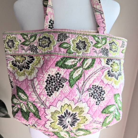 Vera Bradley Priscilla Pink Tote Bag - Picture 2 of 5